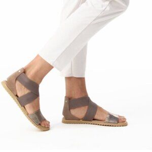 Sorel Ankle Strap Metallic Sandals Size 7